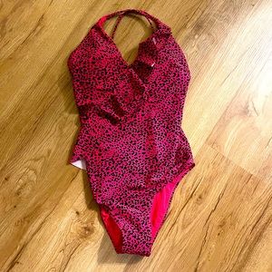 Juicy Couture Pink Animal Print One Piece
